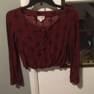 Pacsun lace up shirt